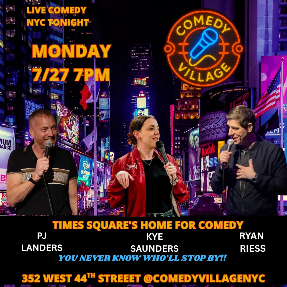Poster for NYC Stand-Up | Mon, July 27th @7 PM