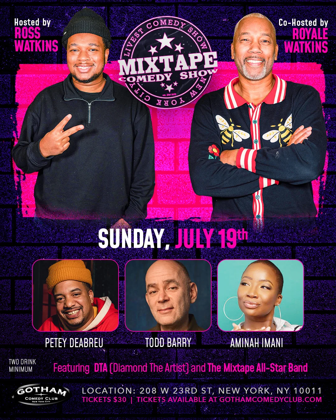 Poster for Mixtape Comedy Show
