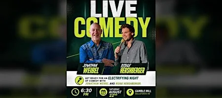 Poster for Jonathan Weibel and Ridge Hershberger Standup Comedy