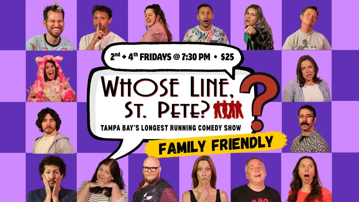 Poster for Whose Line St Pete Friday - Family Friendly