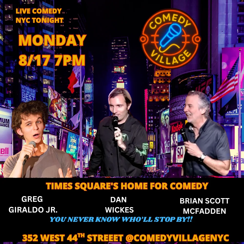 Poster for NYC Stand-Up | Mon, August 17th @7 PM
