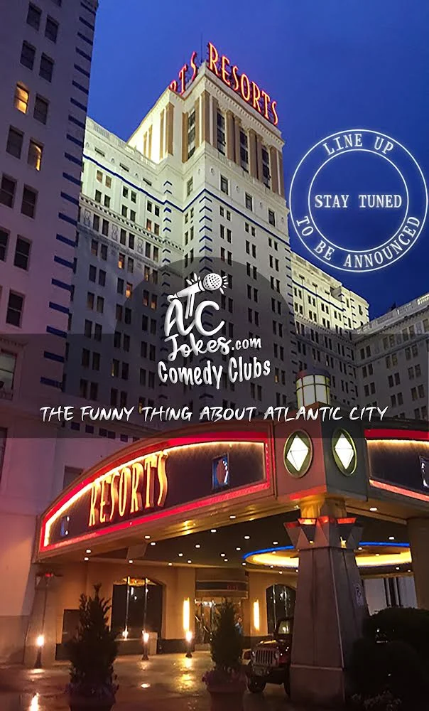Poster for Atlantic City Comedy - AC Jokes Wednesday Night Stand-Up at Resorts | 8/5/26 - 8PM