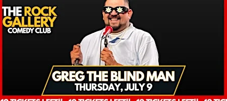 Poster for Greg The Blind Man Stand-Up Comedy Show