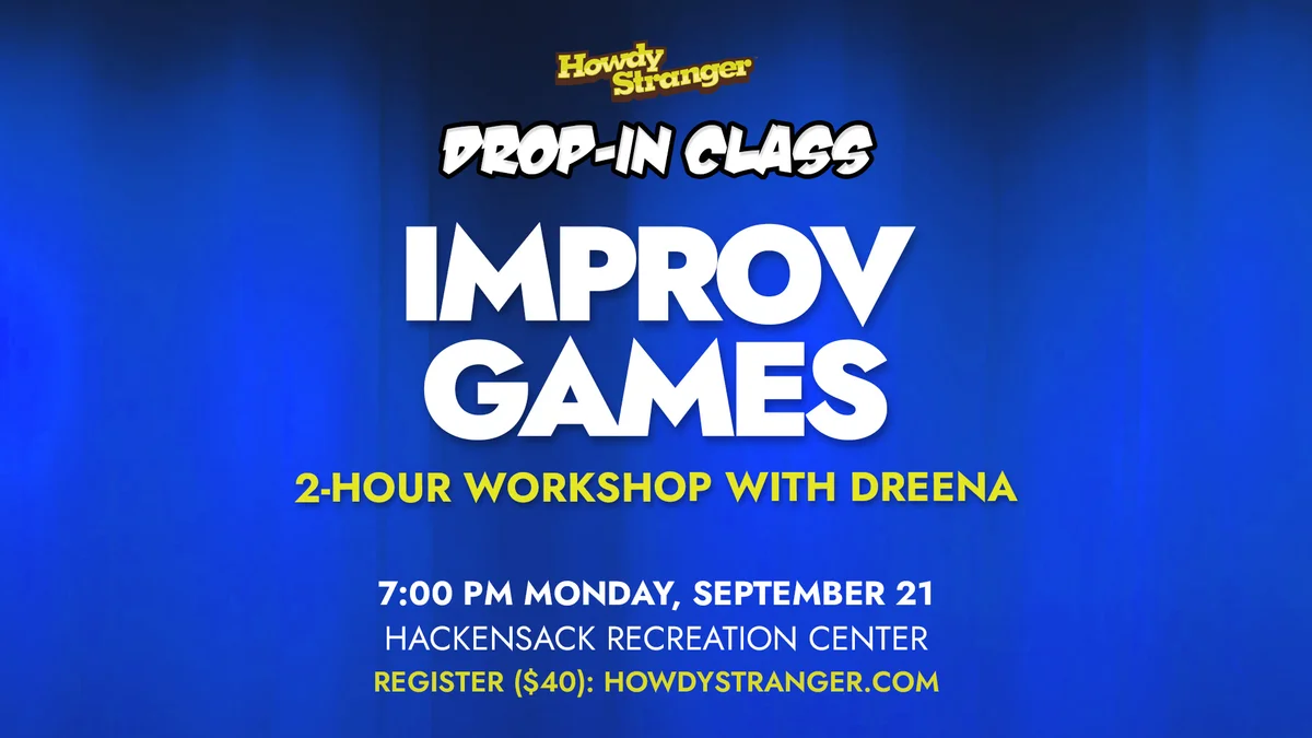 Poster for Drop-in Class: Improv Games