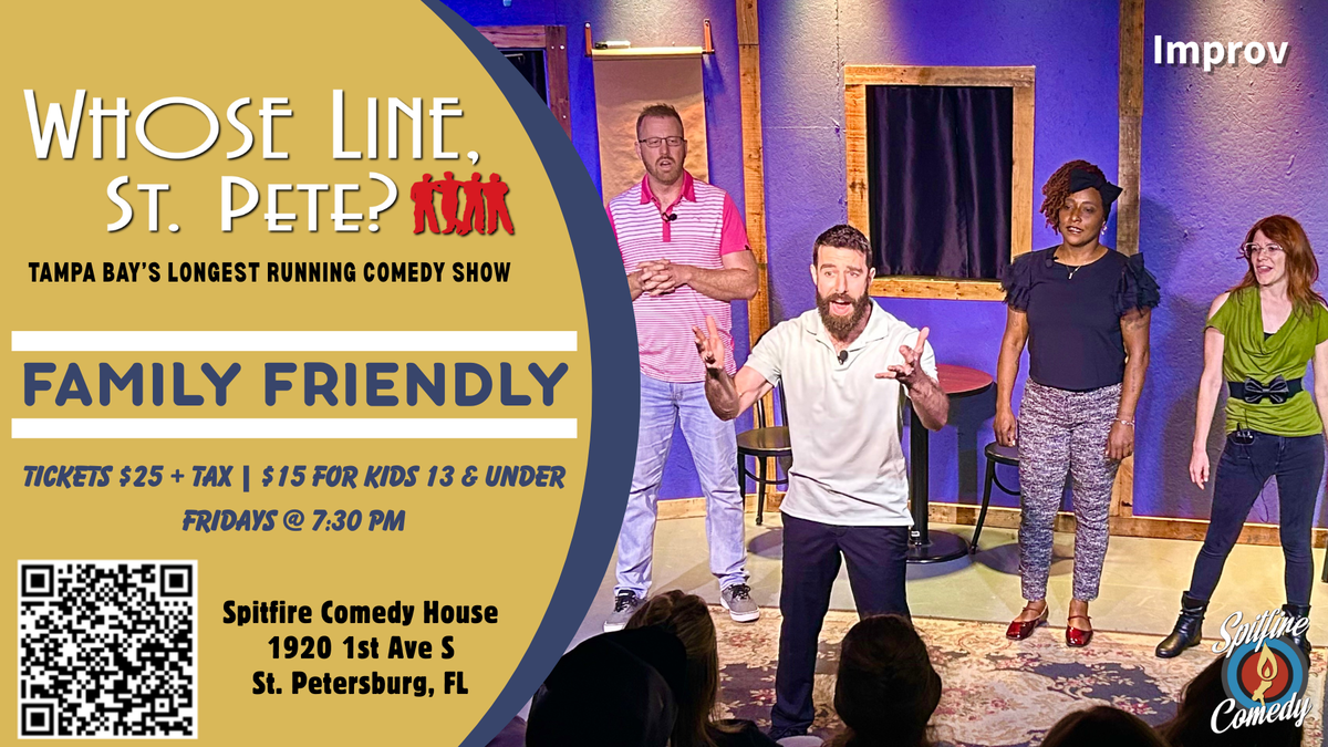 Poster for Whose Line St Pete Friday - Family Friendly