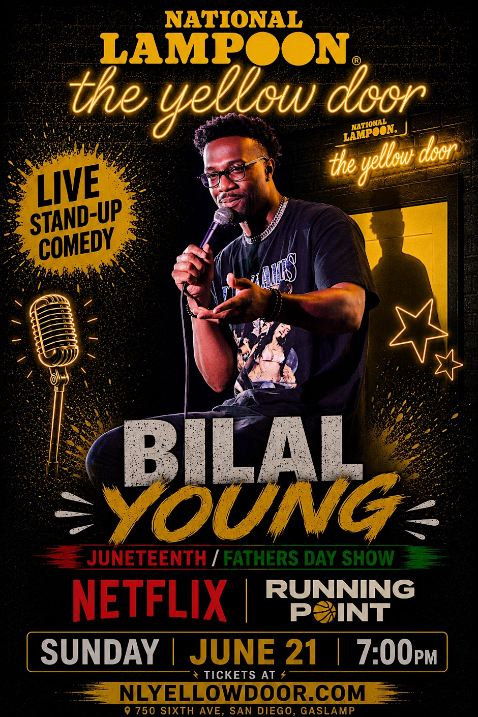 Poster for Juneteenth & Father's Day Comedy Celebration