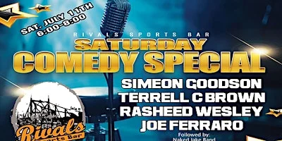 Poster for Saturday Night Special Comedy Night At Rivals: Simeon Goodson