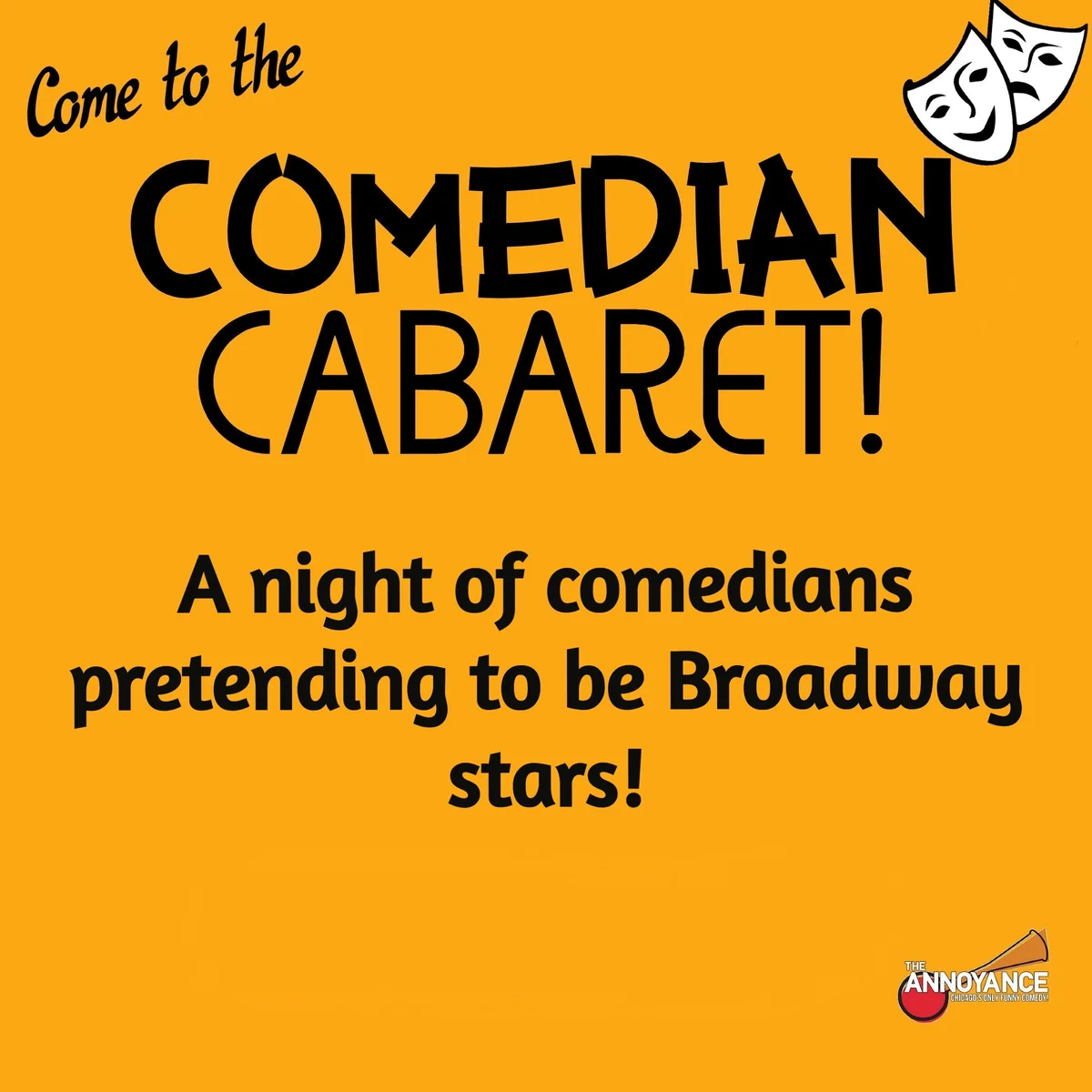 Poster for Comedian Cabaret
