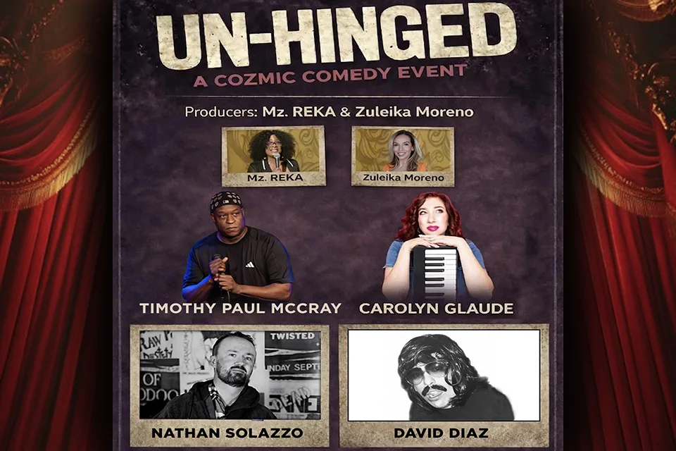 Poster for UN-HINGED: A DARK COMEDY EVENT