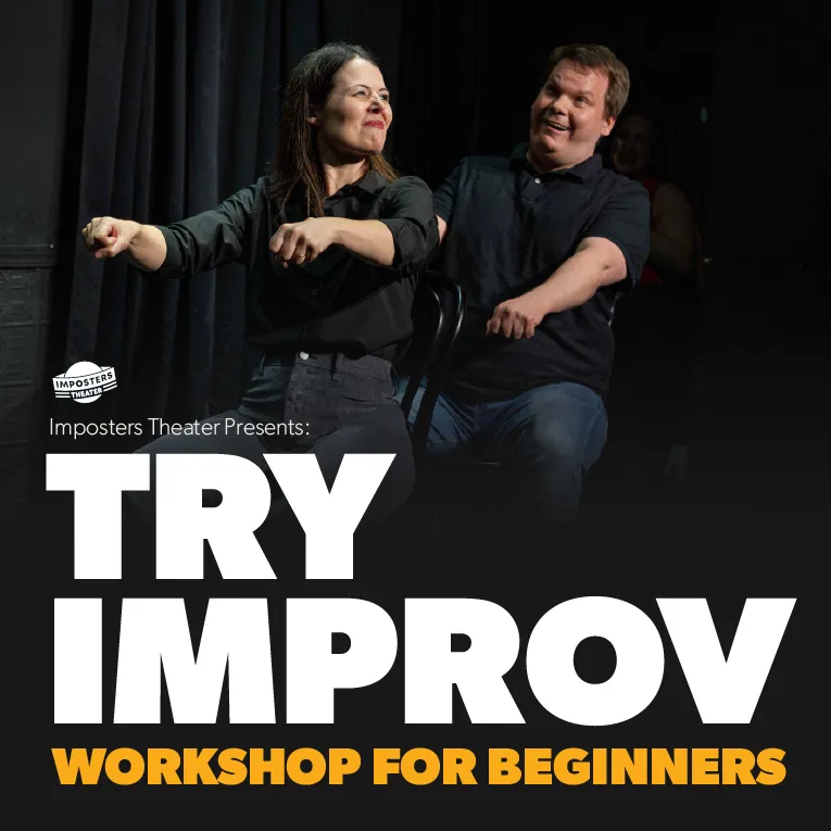 Poster for Try Improv! Workshop for Absolute Beginners