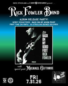 Poster for RICK FOWLER BAND – ALBUM RELEASE