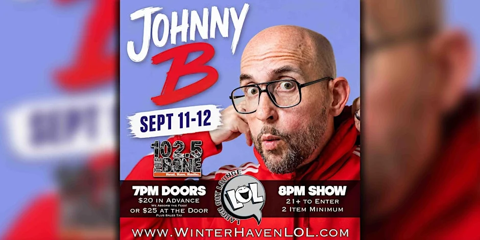Poster for Johnny B from 102.5 The Bone!
