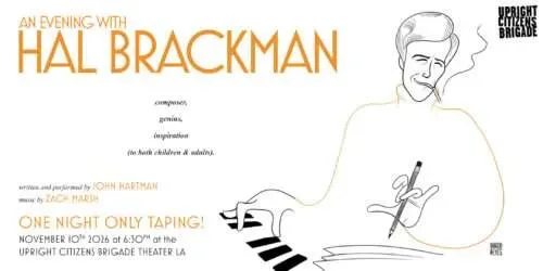 Poster for An Evening with Hal Brackman – One Night Only Taping!