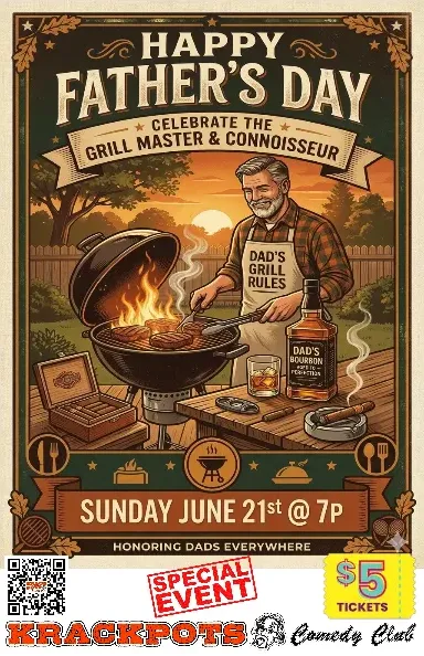 Poster for ***SPECIAL EVENT*** $5 FATHER'S DAY COMEDY SHOW