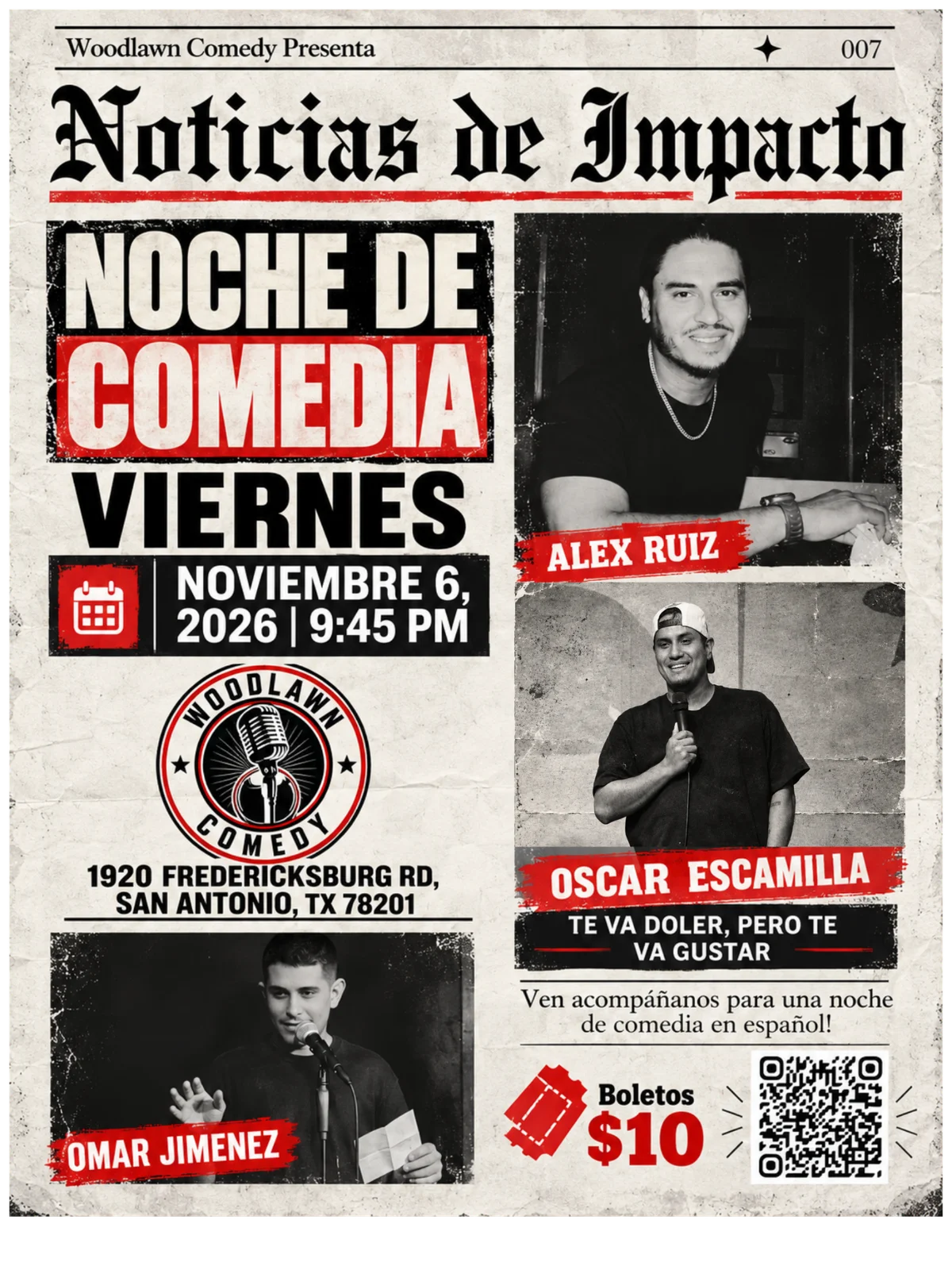 Poster for Noche De Comedia En Woodlawn Comedy