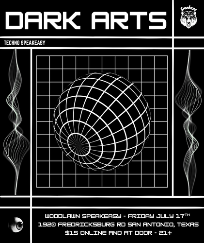 Poster for Dark Arts Techno Speakeasy