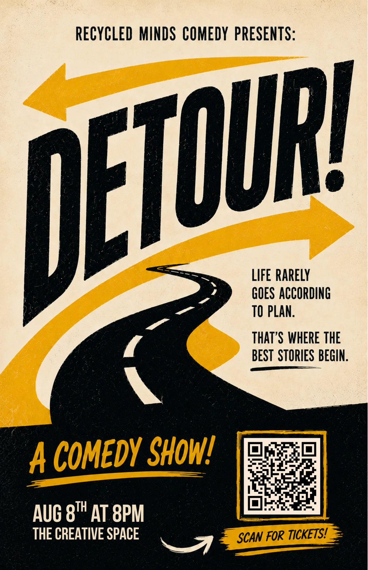 Poster for Detour! Comedy Show