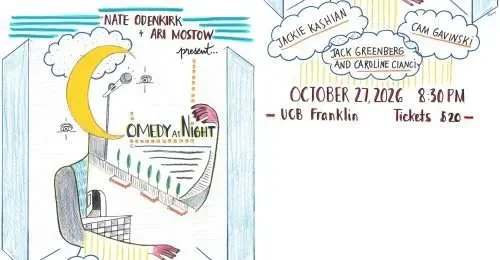 Poster for Nate Odenkirk & Ari Mostow present Comedy at Night