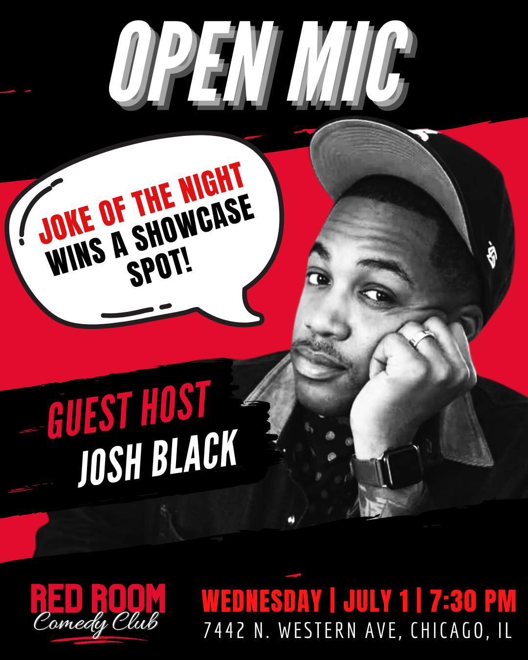 Poster for RED ROOM OPEN MIC