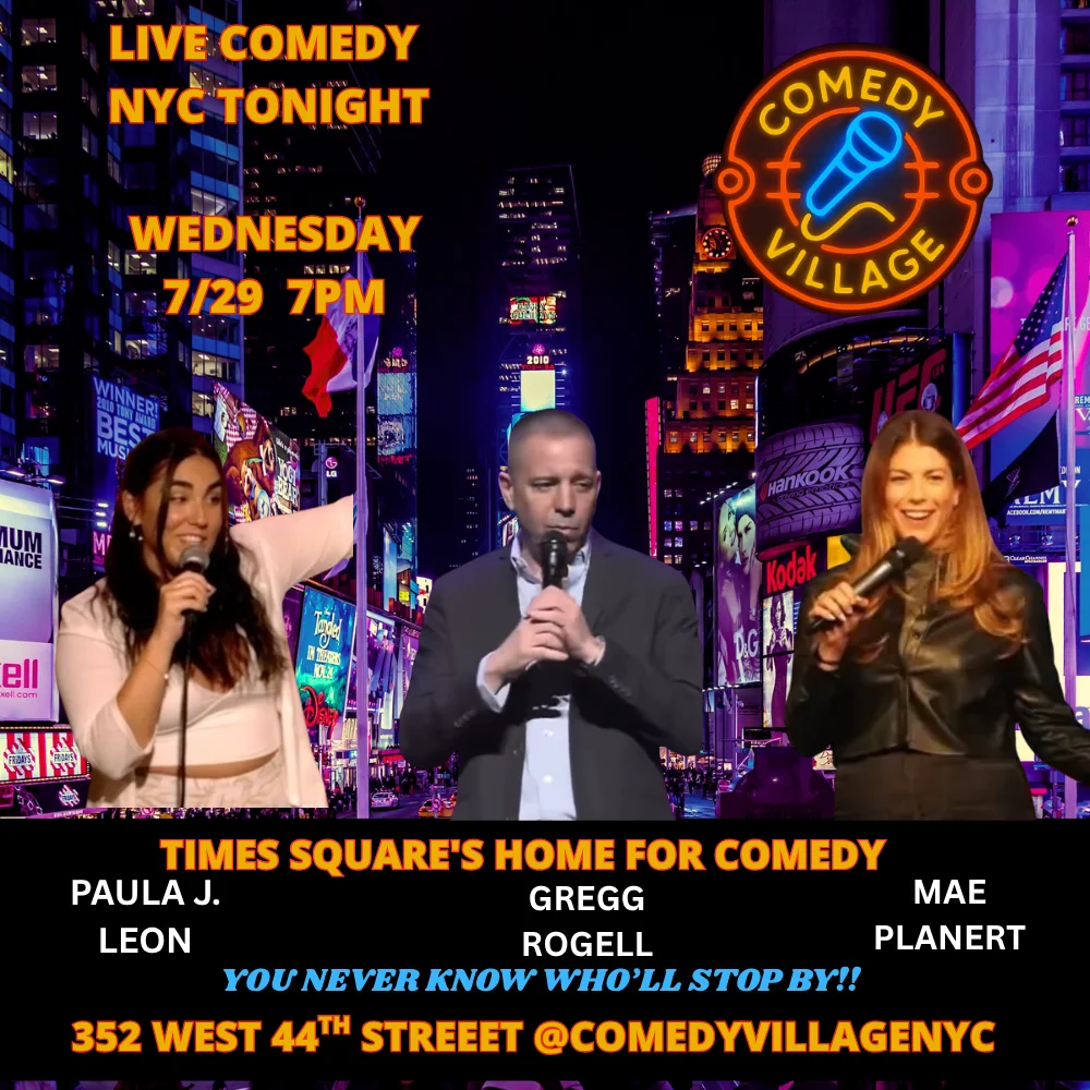 Poster for Times Square Comedy | Wed, July 29th @7 PM