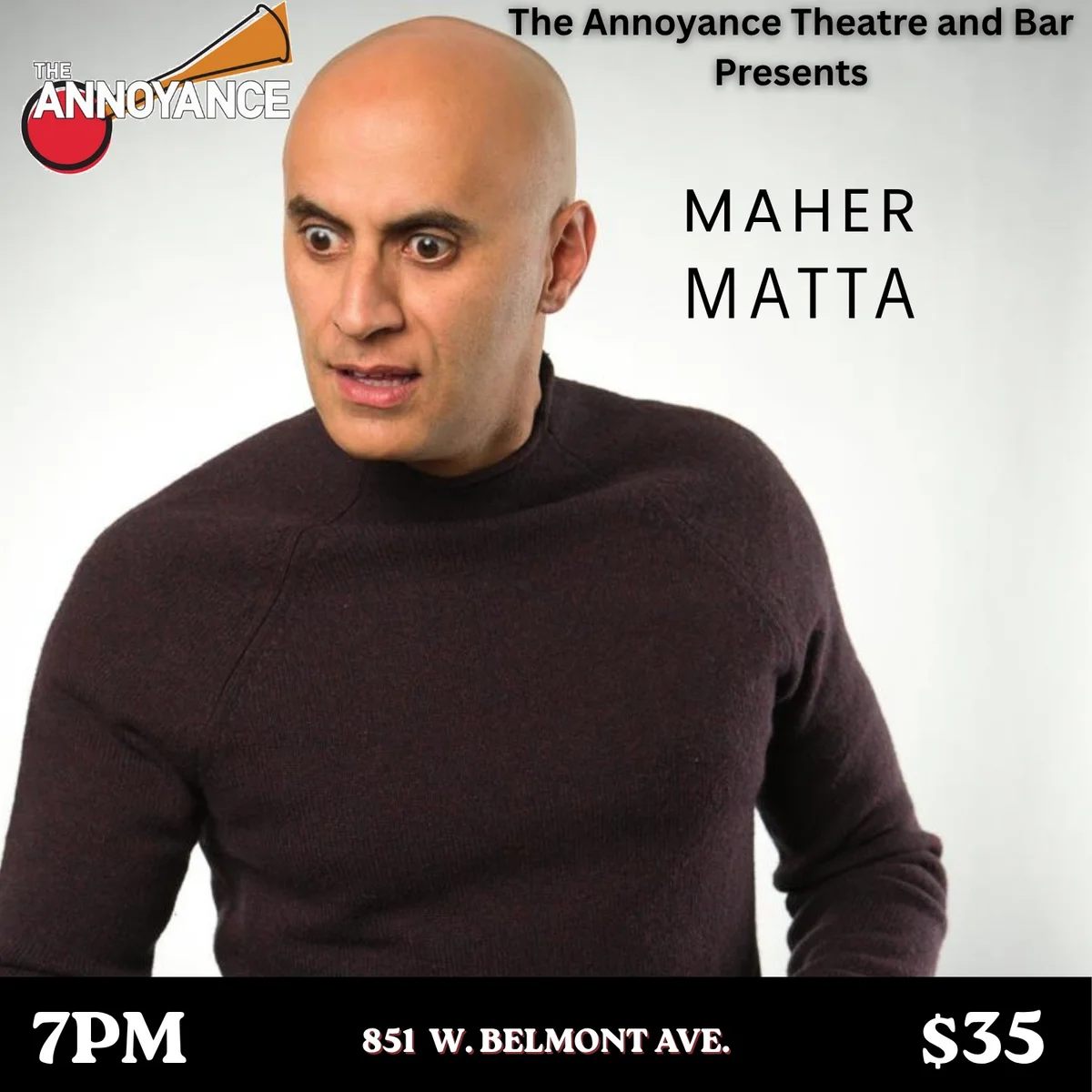 Poster for Comedian Maher Matta