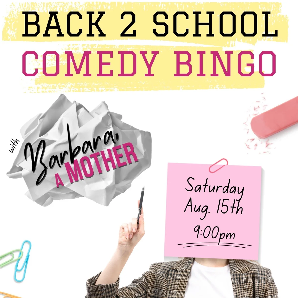 Poster for Comedy Bingo Night with Barbara, A Mother