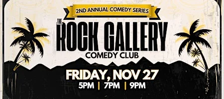 Poster for The Rock Gallery Comedy Series