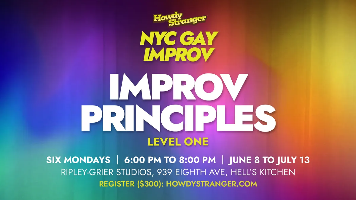 Poster for NYC Gay Improv Class: Level One