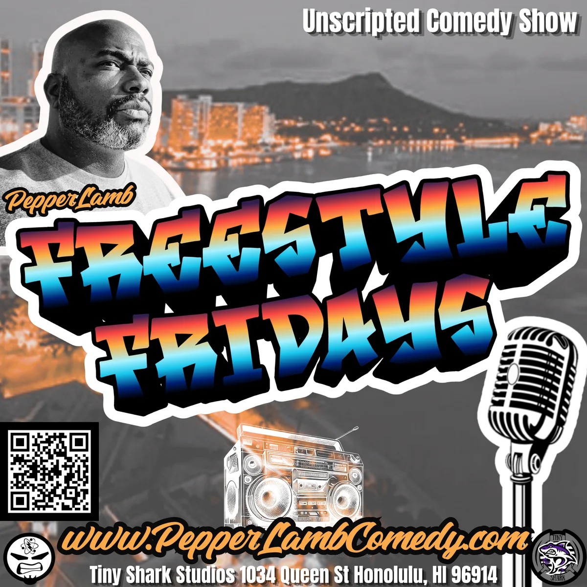 Poster for FRESTYLE FRIDAYS - AUG 21st - COMEDY SHOW