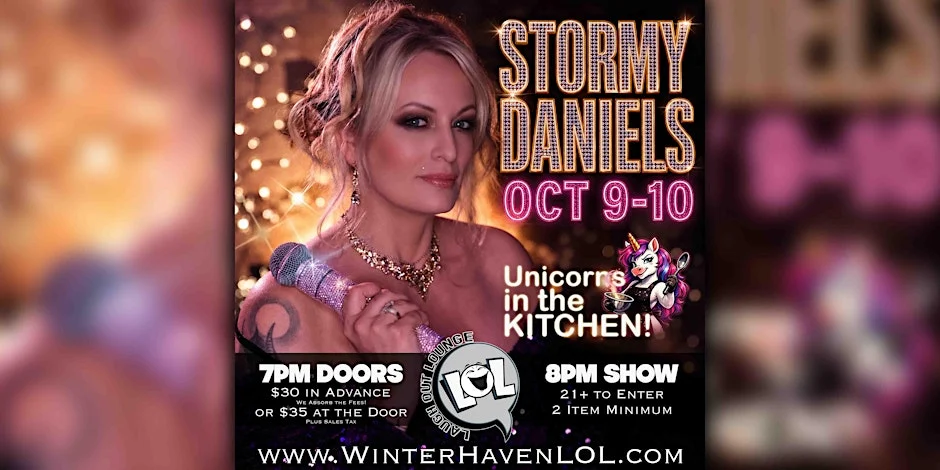 Poster for Stormy Daniels: Unicorns in the Kitchen Tour!