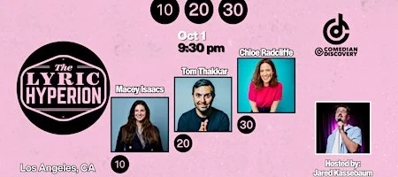 Poster for Comedian Discovery presents: 10, 20, 30