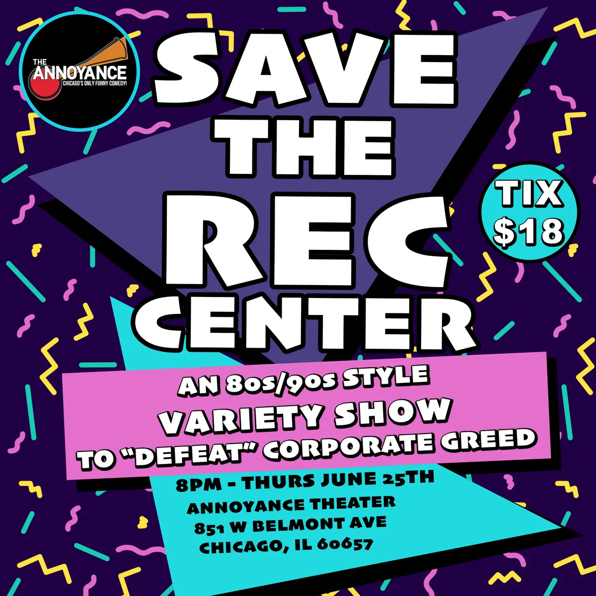 Poster for Save The Rec Center