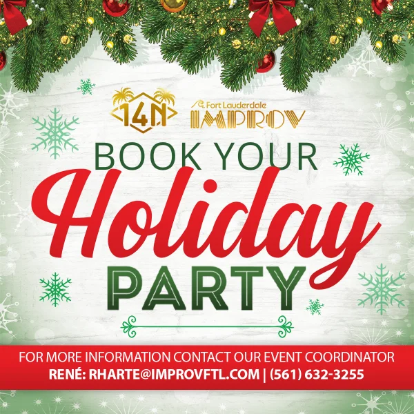 Poster for Book Your Holiday Party