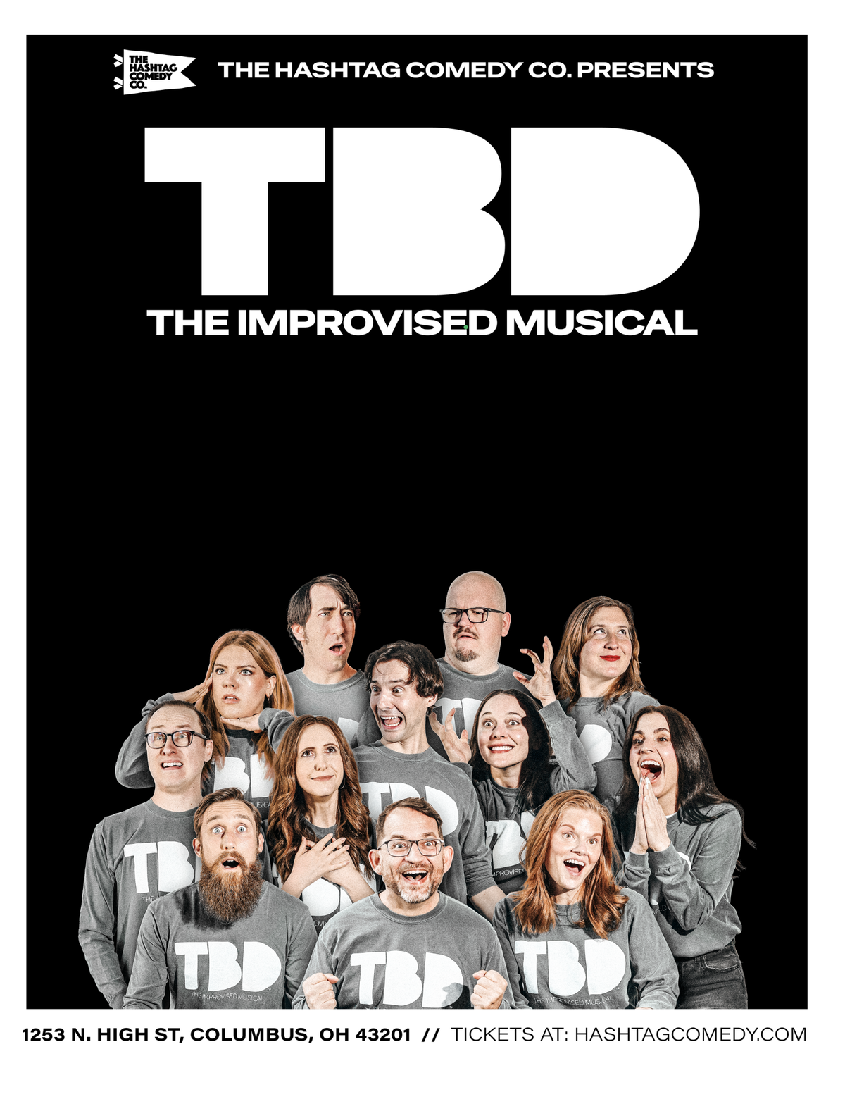 Poster for TBD: The Improvised Musical!