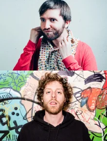 Poster for The Neon Room at Helium: Hunter Donaldson & Jake Silberman Show