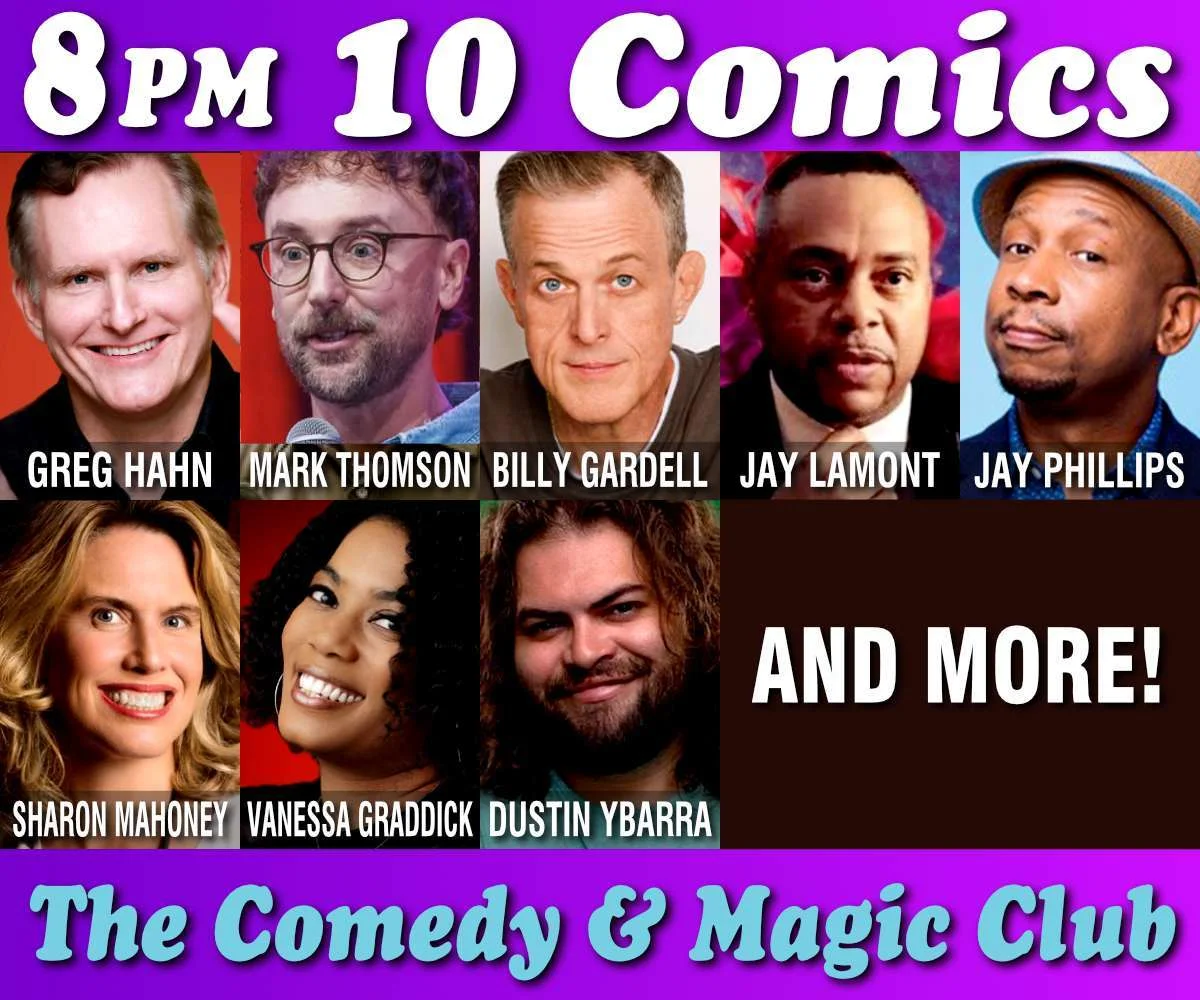 Poster for 10 Comics Show at 8PM