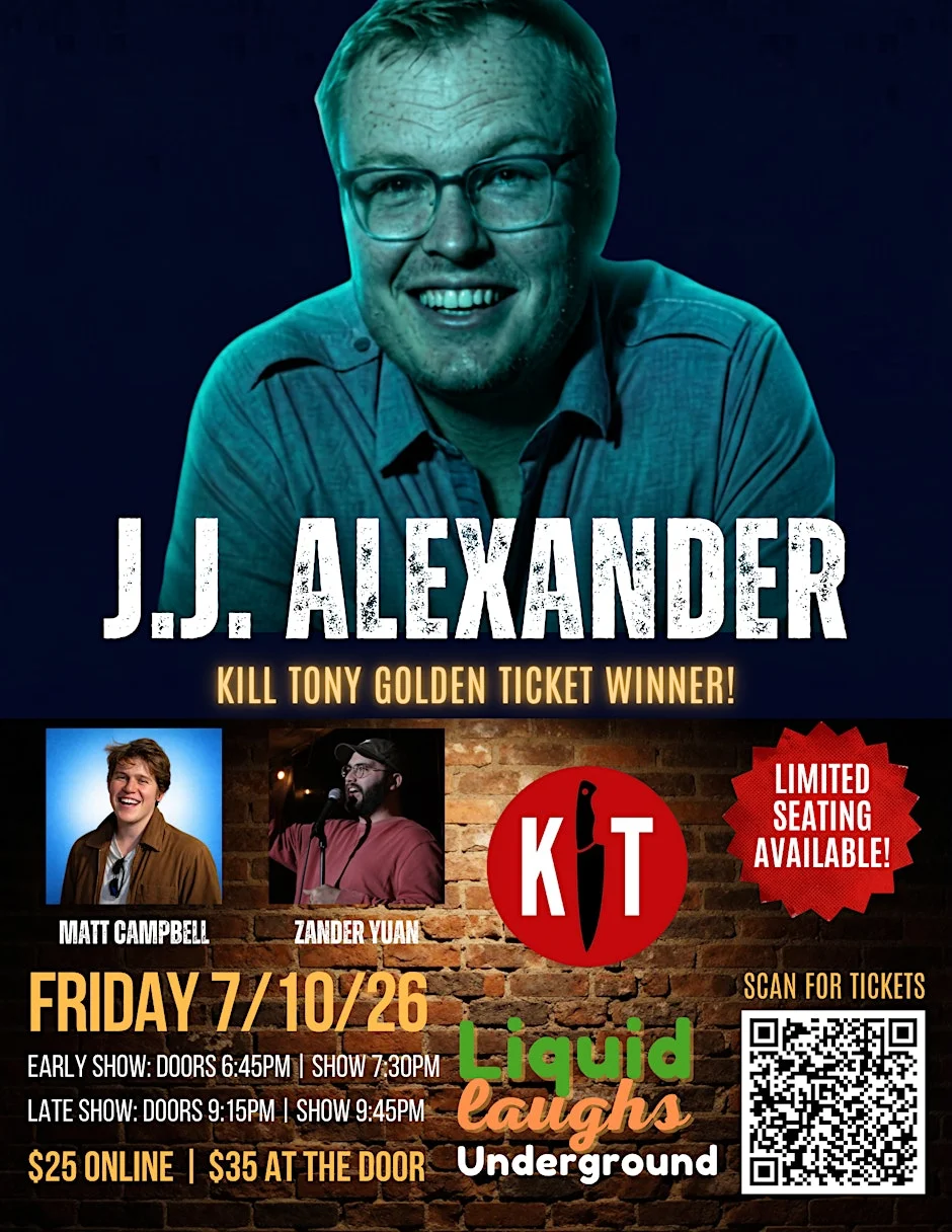 Poster for Jj Alexander At Liquid Laughs Underground