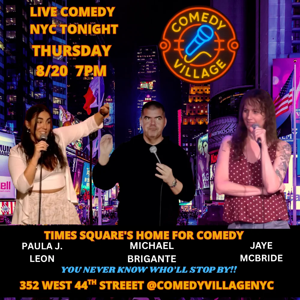Poster for NYC Stand-Up | Thur, August 20th @7 PM