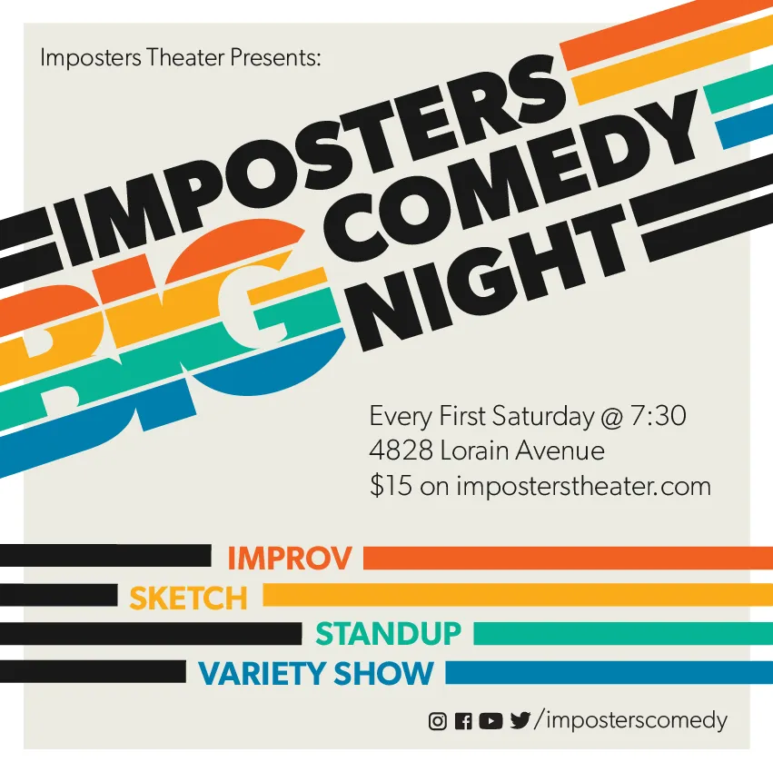 Poster for Imposters BIG Comedy Night