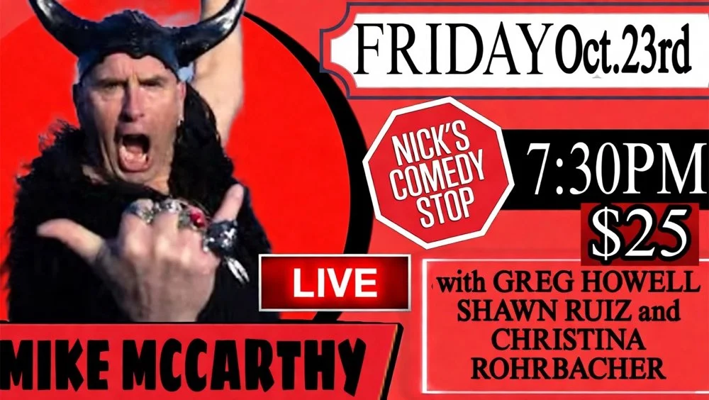 Poster for Mike McCarthy LIVE at Nicks 10/23