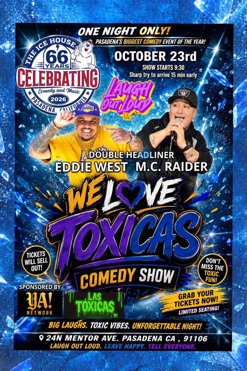 Poster for We Love Toxicas Comedy Show