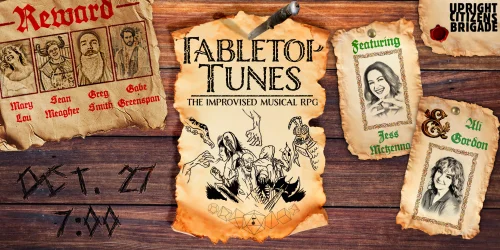 Poster for Tabletop Tunes: The Improvised Musical RPG!