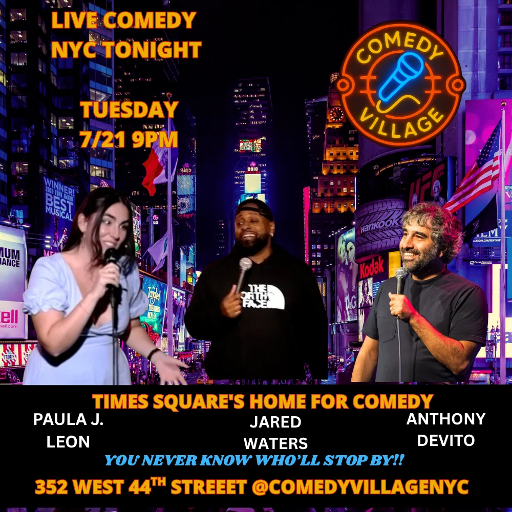 Poster for NYC Stand-Up | Tue, July 21st @9 PM