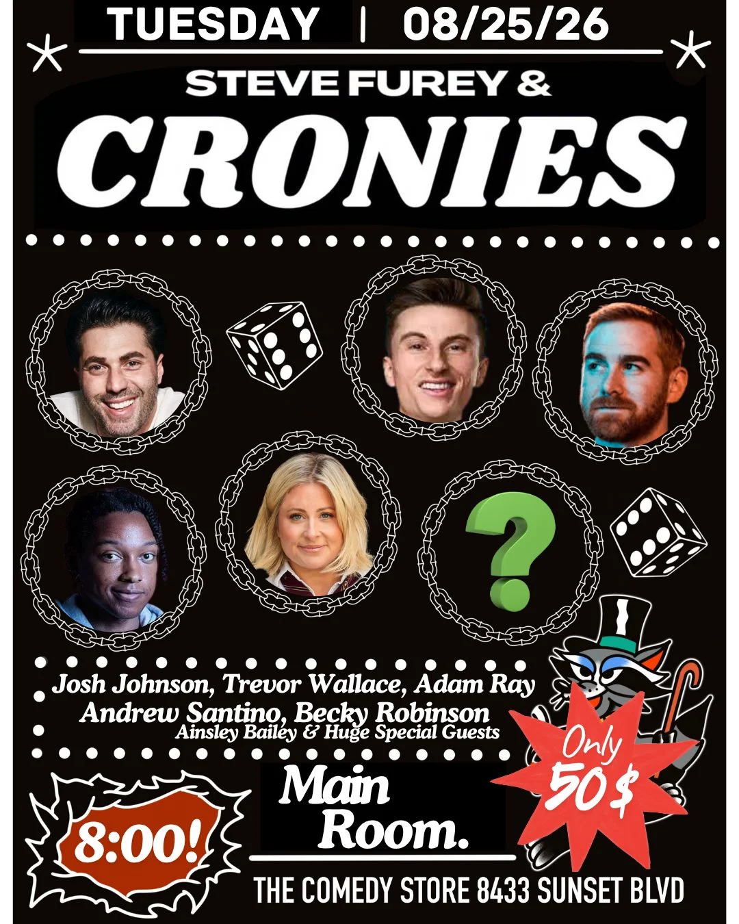 Poster for Steve Furey & Cronies