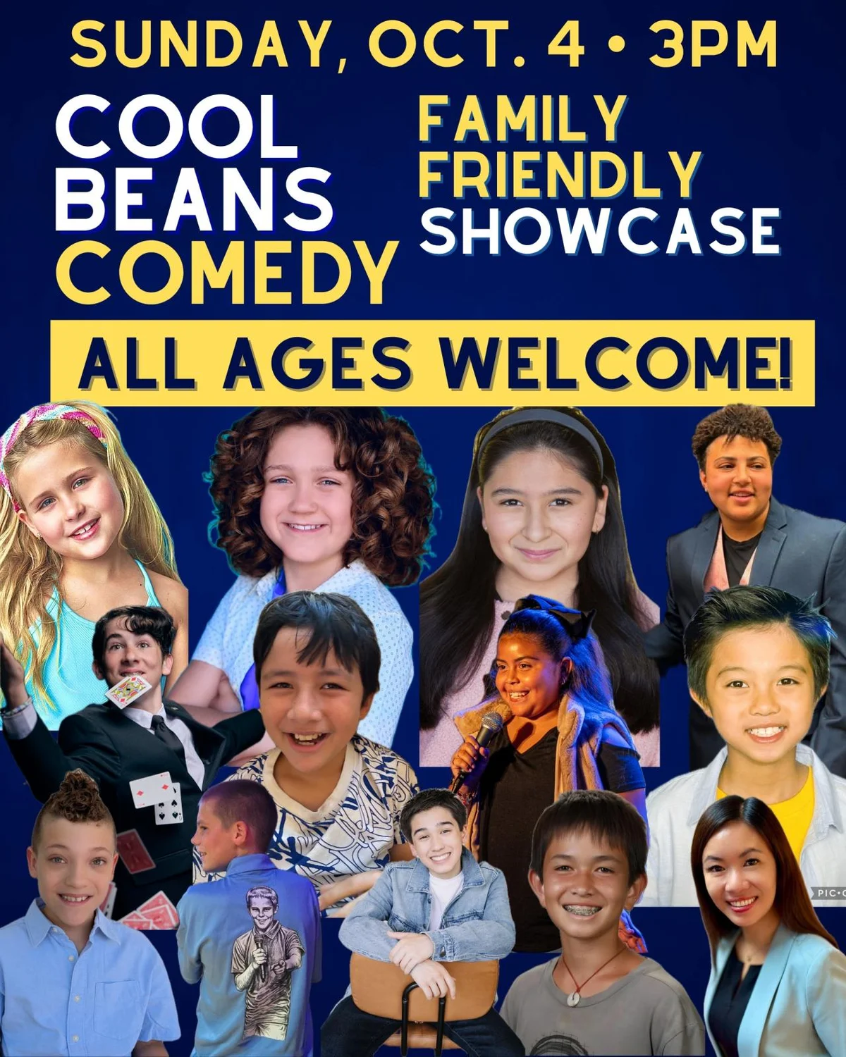 Poster for Cool Beans Comedy Family-Friendly Showcase