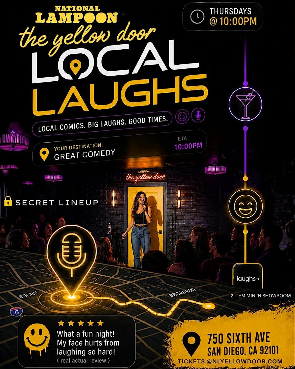 Poster for Local Laughs — Secret Lineup Stand-up Comedy Showcase