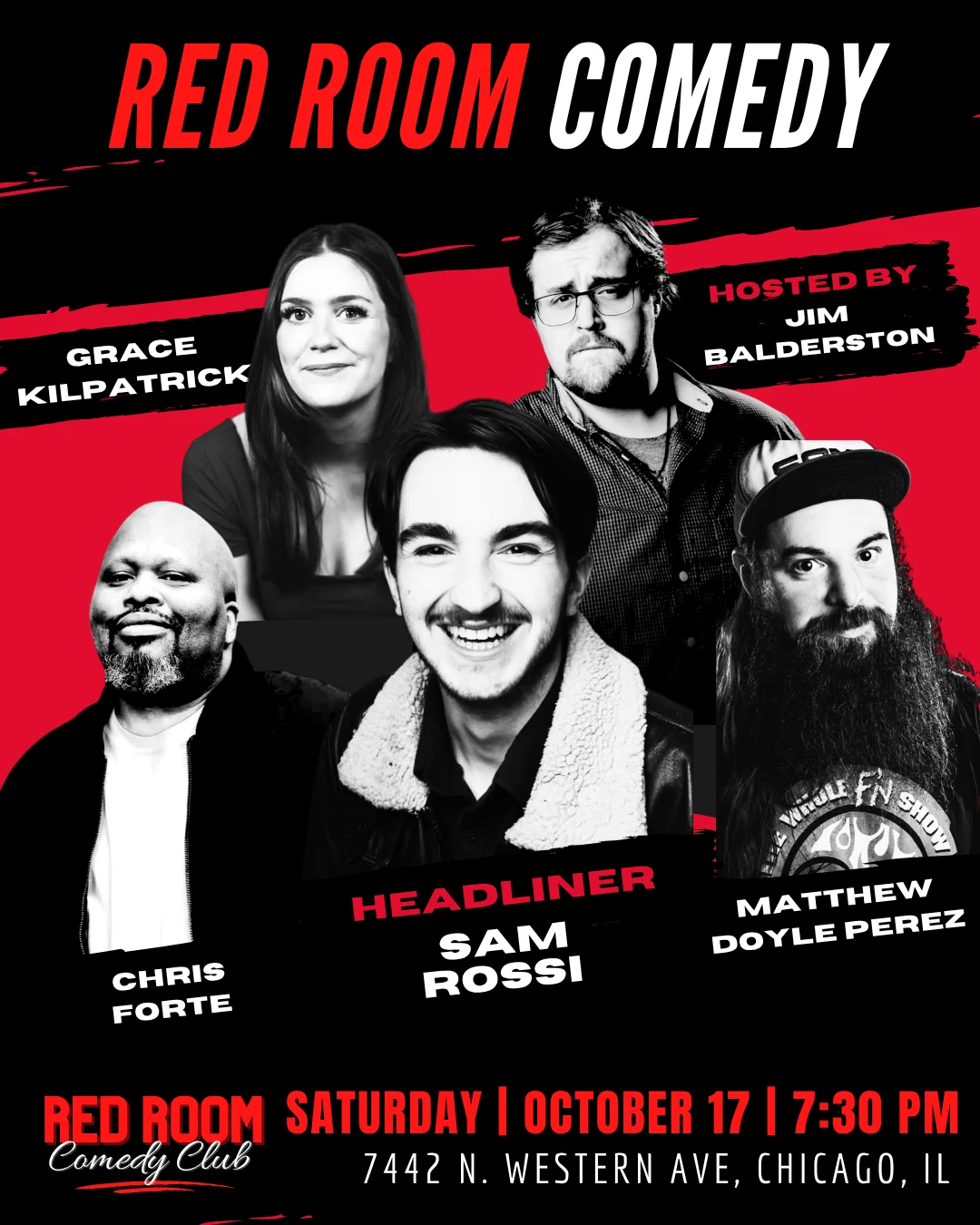 Poster for RED ROOM COMEDY