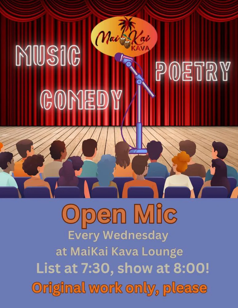 Poster for Open Mic at Mai Kai