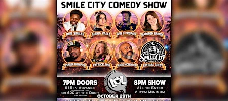 Poster for Smile City Comedy Show! with Rob Smiles
