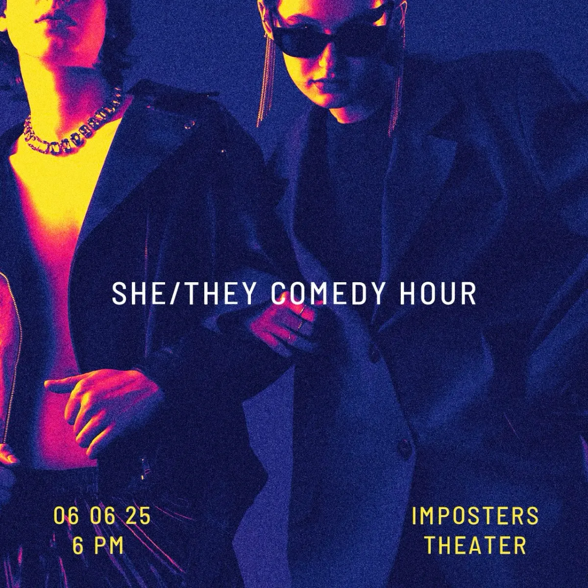 Poster for She/They Comedy Hour